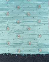 SC4582 - Tussar Saree With Embroidery Work And Embose